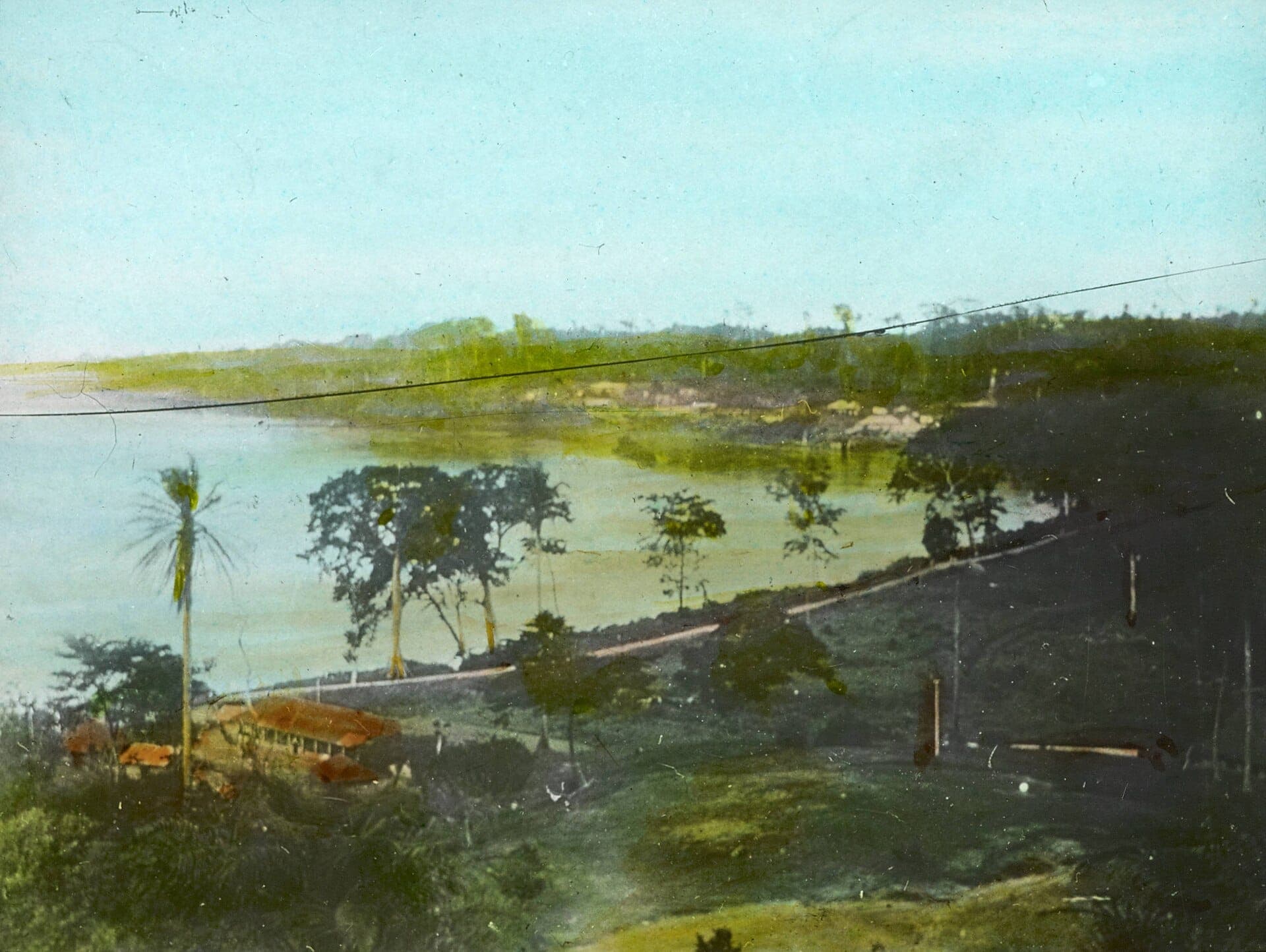 A stretch of the Cross River showing the site of the Itu slave market, photographed in the late 19th century.