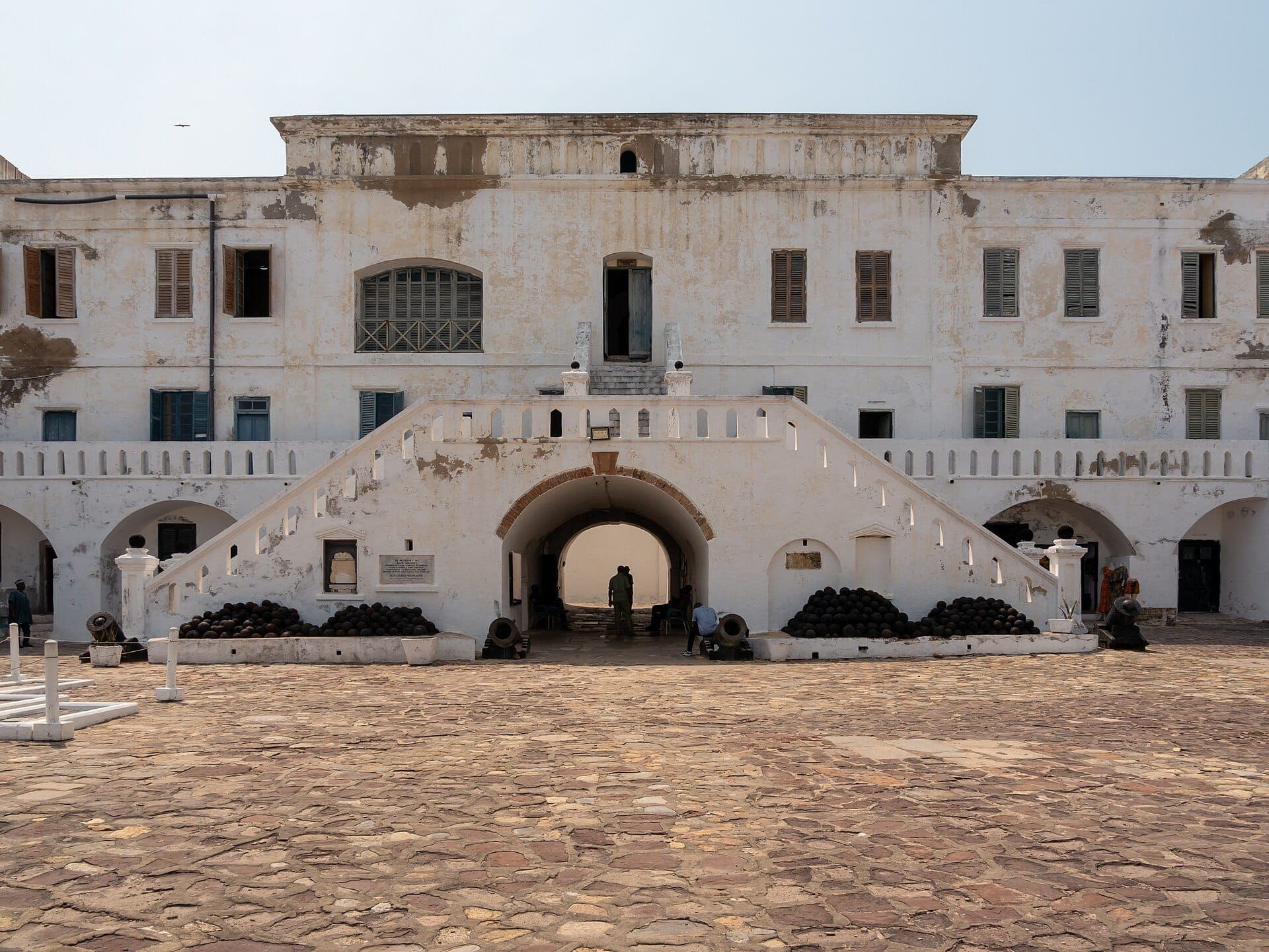 The courtyard of Cape Coast Castle.