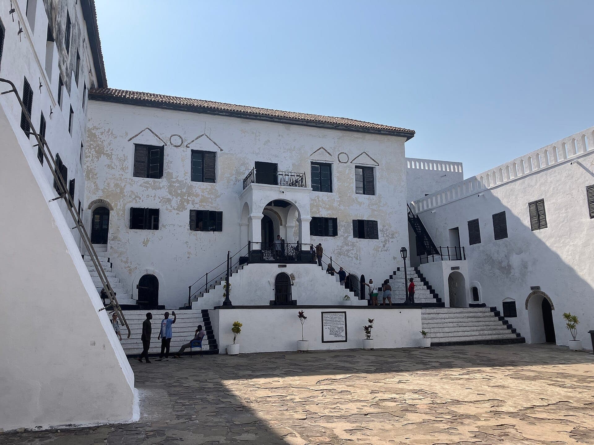 The inner courtyard of Elmina Castle.